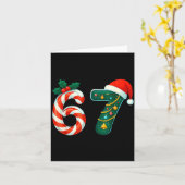 Funny Six Seven 6 7 Meme Christmas Family Xmas San Karte (Gelbe Blume)