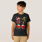 Funny Six Seven 6 7 Meme Christmas Humor Santa Elf T-Shirt (Vorne ganz)