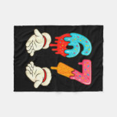 Funny Six Seven 6 7 Meme Christmas Ice Cream Drip Fleecedecke (Vorderseite (Horizontal))