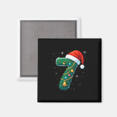 Funny Six Seven 6 7 Meme Design Couples Christmas Magnet (Vorderseite/Rückseite)