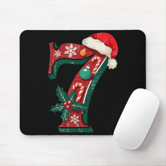 Funny Six Seven 6 7 Meme Design Couples Christmas Mousepad (Mit Mouse)