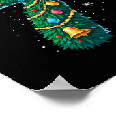 Funny Six Seven 6 7 Meme Design Couples Christmas Poster (Ecke)