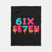 Funny Six Seven 6 7 Meme Design Fleecedecke (Vorderseite)