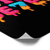 Funny Six Seven 6 7 Meme Design  Poster (Ecke)