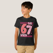 Funny Six Seven 6 7 Meme For Men Women Kids Valent T-Shirt (Vorne ganz)