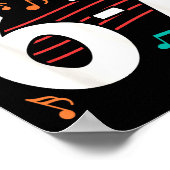 Funny Six Seven 6 7 Meme For Music Teacher Poster (Ecke)