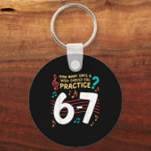 Funny Six Seven 6 7 Meme For Music Teacher  Schlüsselanhänger (Vorderseite)