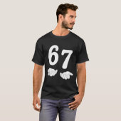 Funny Six Seven 6 7 Meme Gen Alpha Slang 67 Hands T-Shirt (Vorne ganz)