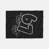 Funny Six Seven 6 7 Meme Gen Alpha Slang 6 7 Hands Fleecedecke (Vorderseite (Horizontal))