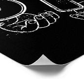 Funny Six Seven 6 7 Meme Gen Alpha Slang 6 7 Hands Poster (Ecke)