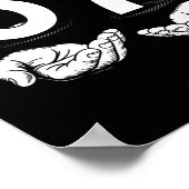 Funny Six Seven 6 7 Meme Gen Alpha Slang 6 7 Hands Poster (Ecke)