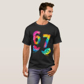 Funny Six Seven 6 7 Meme Gen Alpha Slang 6 7 Hands T-Shirt (Vorne ganz)
