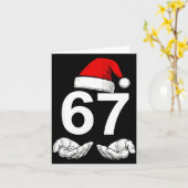 Funny Six Seven 6 7 Meme Gen Alpha Slang Christmas Karte (Gelbe Blume)