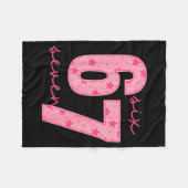 Funny Six Seven 6 7 Meme Gen Alpha Slang Men Women Fleecedecke (Vorderseite (Horizontal))