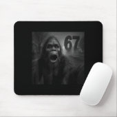 Funny Six Seven 6 7 Meme Gen Z Alpha Slang Bigfoot Mousepad (Mit Mouse)