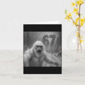 Funny Six Seven 6 7 Meme Gen Z Alpha Slang Yeti Se Karte (Gelbe Blume)