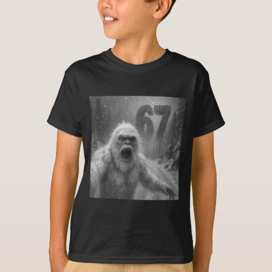 Funny Six Seven 6 7 Meme Gen Z Alpha Slang Yeti Se T-Shirt (Vorderseite)