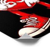 Funny Six Seven 6 7 Meme Heart Valentines Day Men Poster (Ecke)