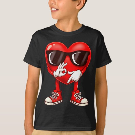 Funny Six Seven 6 7 Meme Heart Valentines Day Men T-Shirt (Vorderseite)