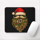 Funny Six Seven 6 7 Meme Santa Beard Christmas Men Mousepad (Mit Mouse)