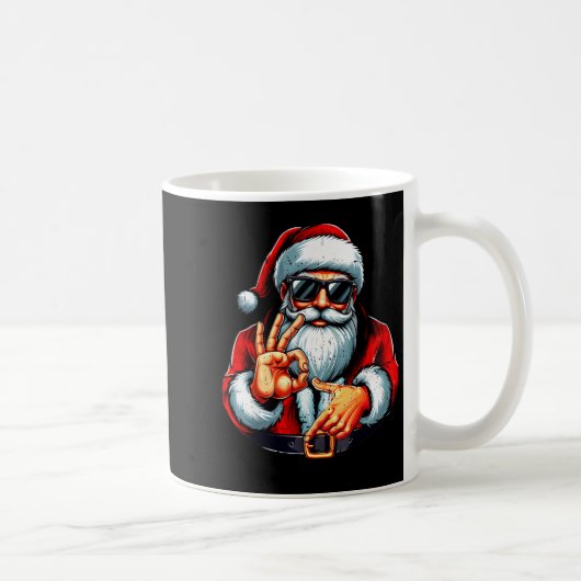 Funny Six Seven 6 7 Meme Santa Christmas Shirt Men Kaffeetasse (Rechts)