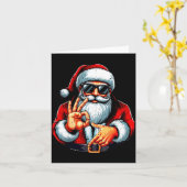 Funny Six Seven 6 7 Meme Santa Christmas Shirt Men Karte (Gelbe Blume)