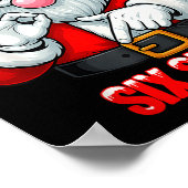 Funny Six Seven 6 7 Meme Santa Christmas Shirt Men Poster (Ecke)