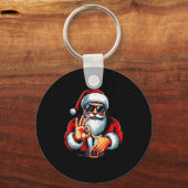 Funny Six Seven 6 7 Meme Santa Christmas Shirt Men Schlüsselanhänger (Vorderseite)