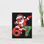 Funny Six Seven 6 7 Meme Santa Dab Christmas Dabbi Karte (Vorderseite)