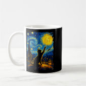 Funny Six Seven 6 7 Meme Starry Night Van Gogh Bla Kaffeetasse (Links)