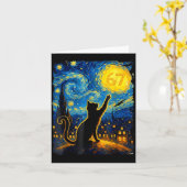 Funny Six Seven 6 7 Meme Starry Night Van Gogh Bla Karte (Gelbe Blume)