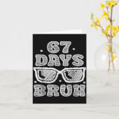 Funny Six Seven 6 7 Meme Teacher 67 Days Bruh Sung Karte (Gelbe Blume)