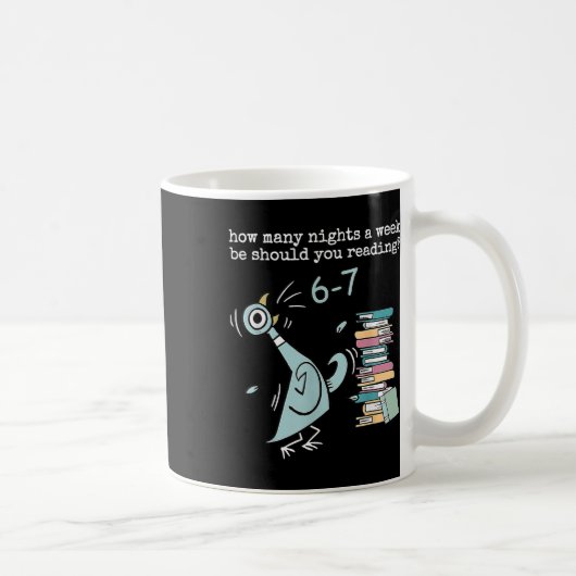 Funny Six Seven 6 7 Meme Teacher Design Reading 6- Kaffeetasse (Rechts)
