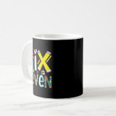 Funny Six Seven 6 7 Meme Teacher Gift For Men Wome Kaffeetasse (Vorderseite Links)