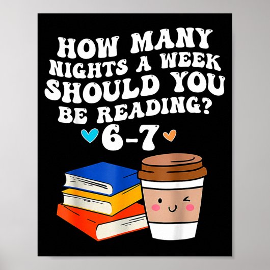 Funny Six Seven 6 7 Meme Teacher Reading 6-7 67 St Poster (Vorne)
