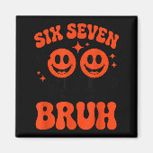 Funny Six Seven 6 7 Meme Valentine Hearts Valentin Magnet (Vorne)