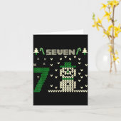Funny Six Seven 6 7 Ugly Christmas Sweaters For Co Karte (Gelbe Blume)