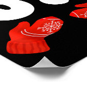 Funny Six Seven Christmas Pajamas Meme Gen Alpha 6 Poster (Ecke)