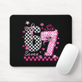 Funny Six Seven Coquette 6 7 Meme Men Women Valent Mousepad (Mit Mouse)