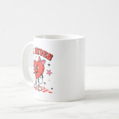 Funny Six Seven Cute Heart 67 Meme Valentine Kids Kaffeetasse (Vorderseite Links)