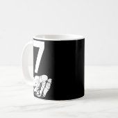 Funny Six Seven Gen Alpha Slang Meme 6 7 Matching  Kaffeetasse (Vorderseite Links)