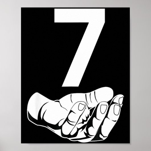 Funny Six Seven Gen Alpha Slang Meme 6 7 Matching  Poster (Vorne)