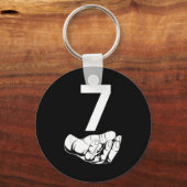 Funny Six Seven Gen Alpha Slang Meme 6 7 Matching Schlüsselanhänger (Vorderseite)