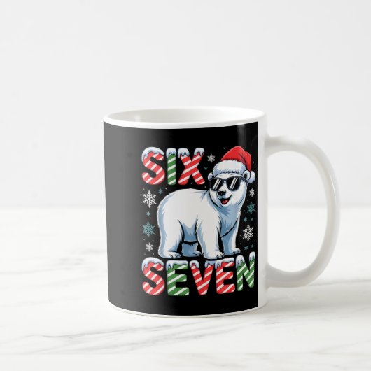 Funny Six Seven Lar Bear Christmas 67 Santa Hat Wi Kaffeetasse (Rechts)