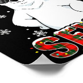 Funny Six Seven Lar Bear Christmas 67 Santa Hat Wi Poster (Ecke)