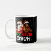 Funny Six Seven Meme 6 7 Bruh Santa Bigfoot Christ Kaffeetasse (Links)