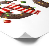 Funny Six Seven Meme 6-7 Xmas 67 Christmas Lights Poster (Ecke)