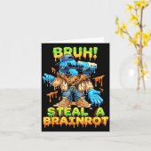 Funny Six Seven Meme - Bruh Steal A Brainrot - Fun Karte (Gelbe Blume)