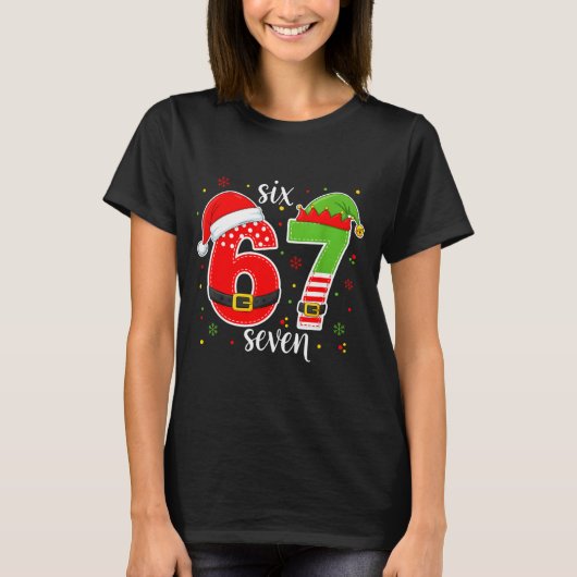 Funny Six Seven Meme Christmas 67 Meme Xmas Boys G T-Shirt (Vorderseite)