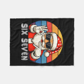 Funny Six Seven Meme Christmas Cool Santa Saying 6 Fleecedecke (Vorderseite (Horizontal))